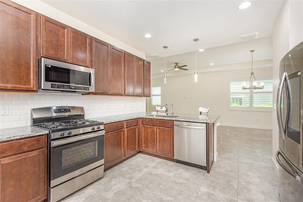 Open concept kitchen