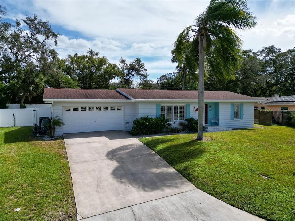 Large 12 Foot Gate Opening in Privacy Fence to Left...Store your Boat, etc.