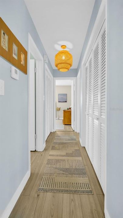 Hallway to Main Living Space with More Closet Storage