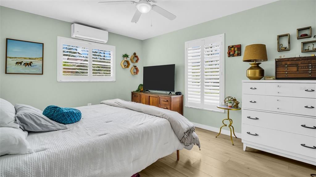 Wall-Mounted Heating and Cooling System in Each Bedroom