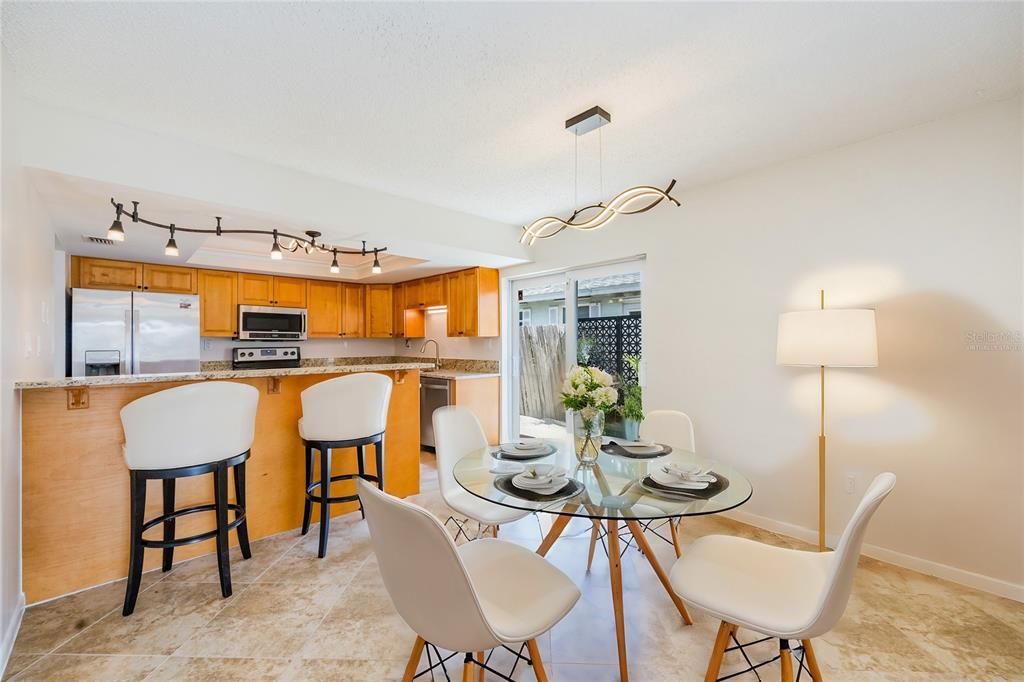 Virtually Staged Dining Area