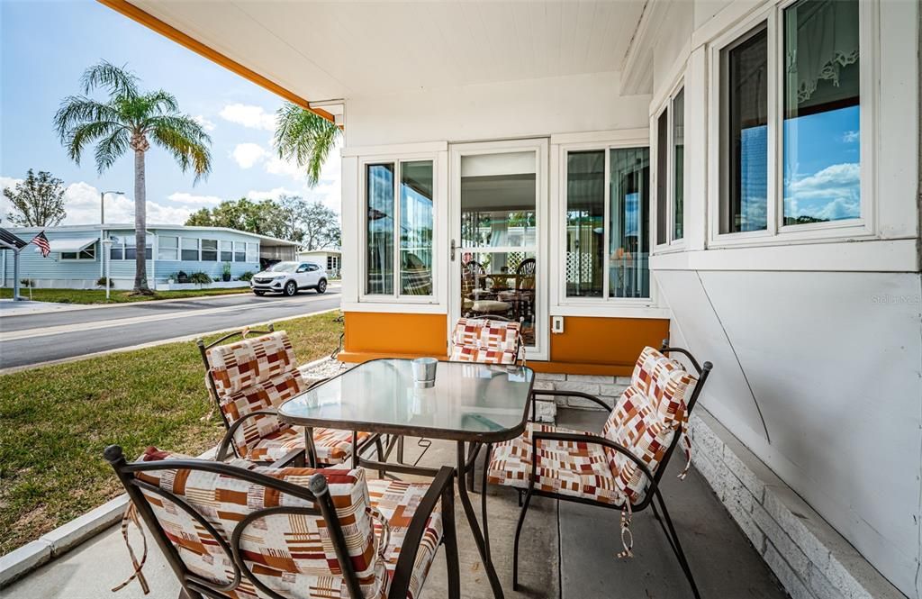 Front Porch...perfect for soaking up the stunning Florida weather