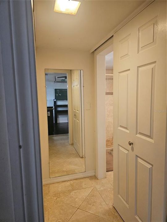 Hall to bathroom