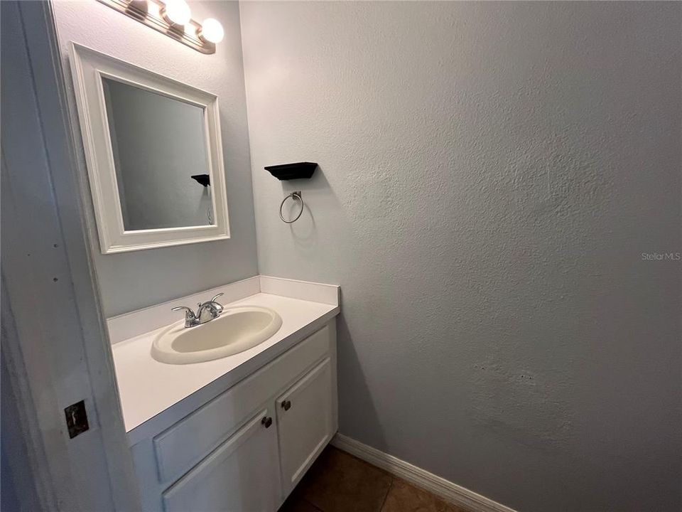 Convenient half bath on first level