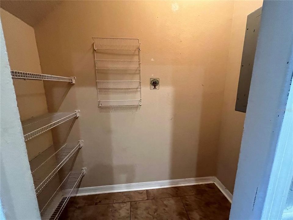 Spacious pantry/storage closet