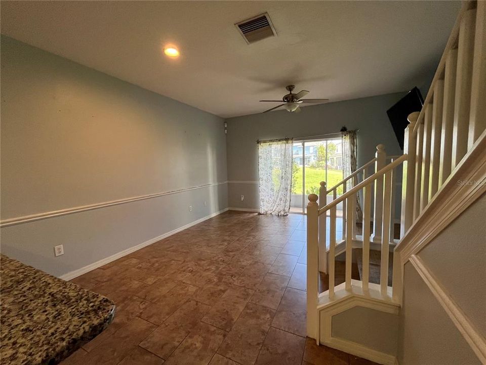 Kitchen open to family room