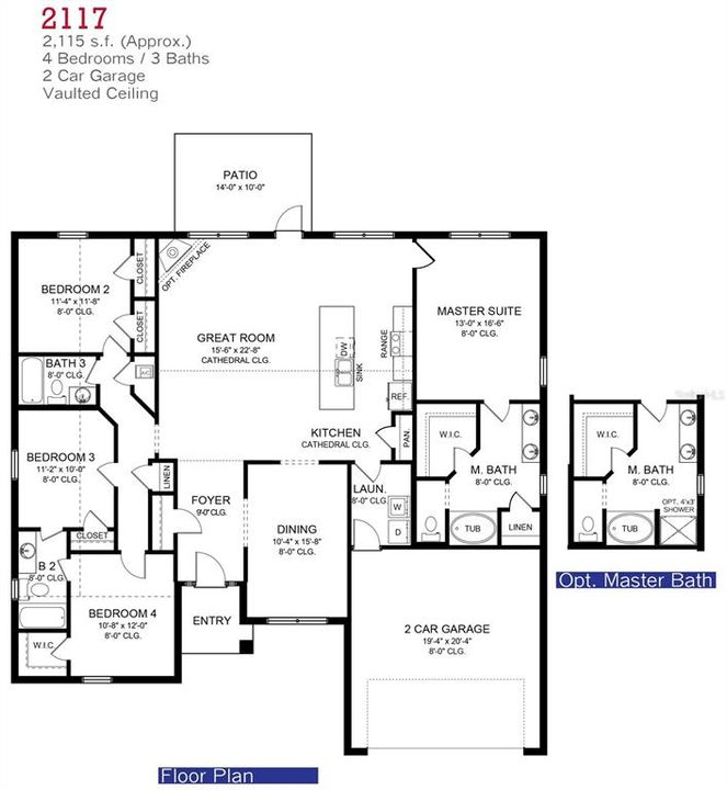 For Sale: $381,700 (4 beds, 3 baths, 2117 Square Feet)