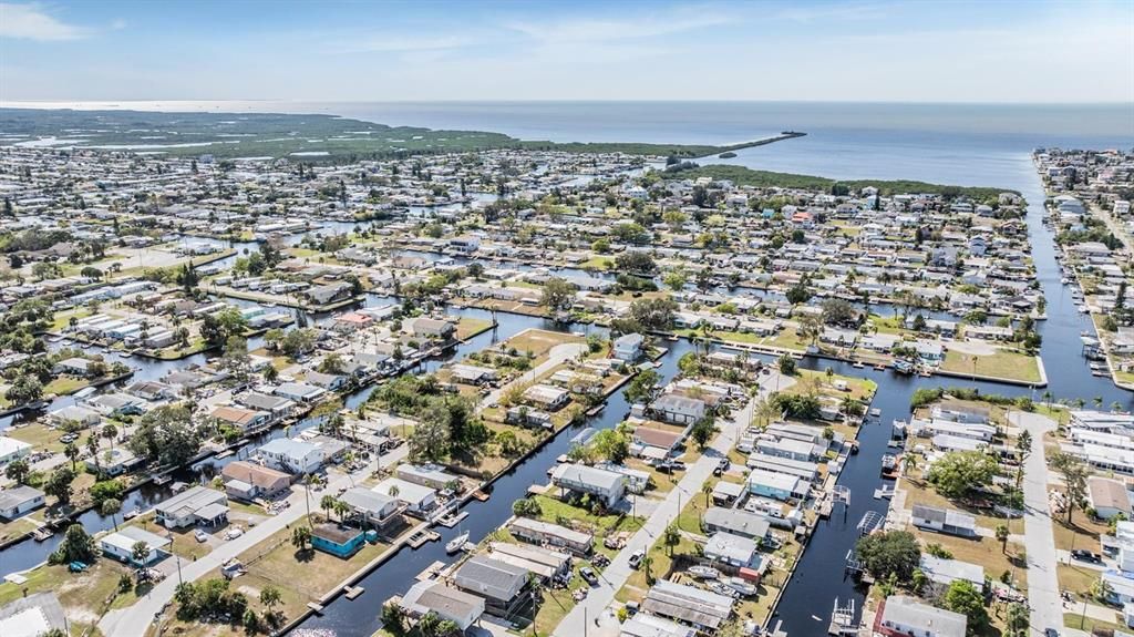 The Gulf of Mexico is a short boat ride away!