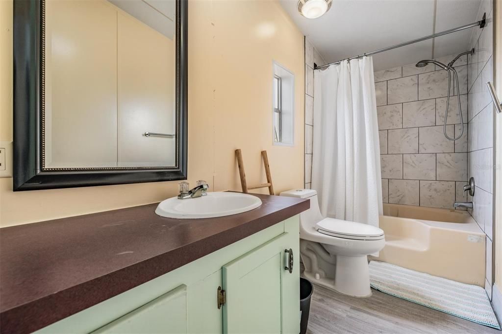 Primary bedroom has its own private bathroom with an extra large soaking tub