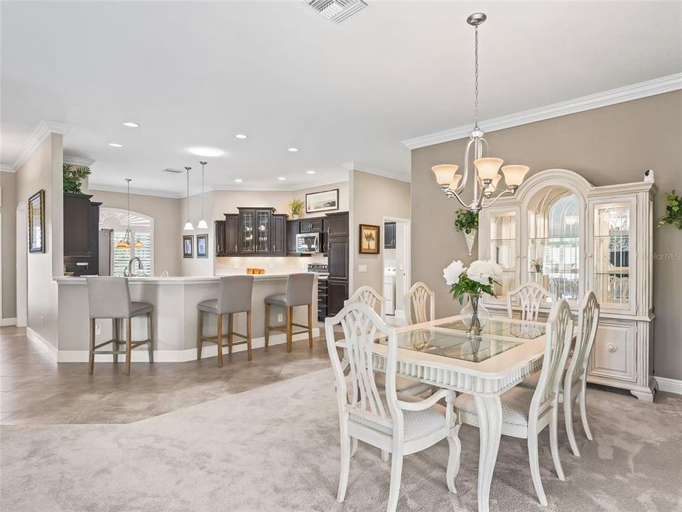 Formal dining area