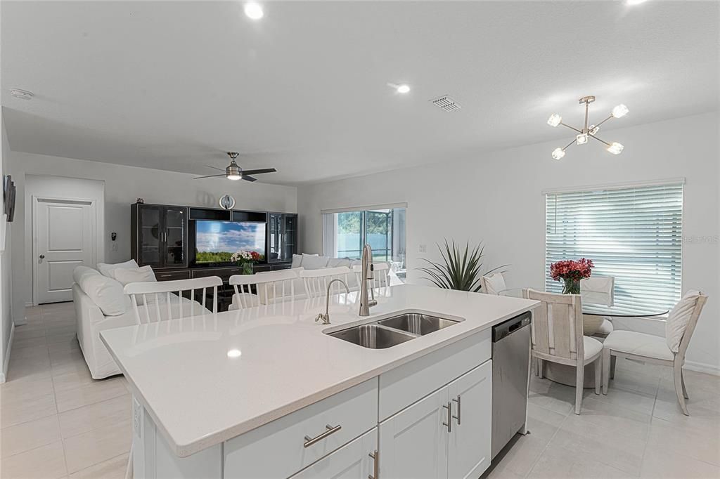 Expansive living room for a large L shaped couch