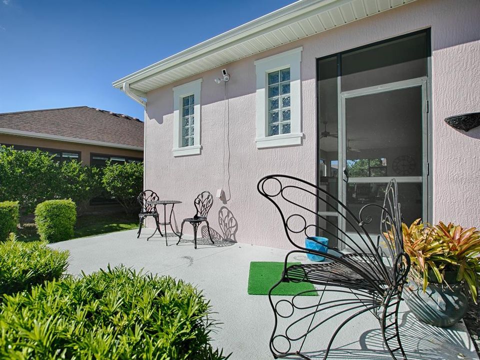 OUTDOOR PATIO OFF OF THE LANAI.