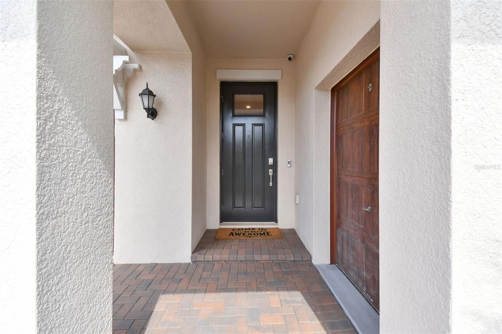 nice covered entry way