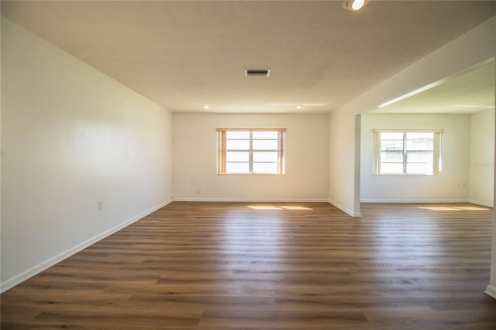 Living Room into Family Room