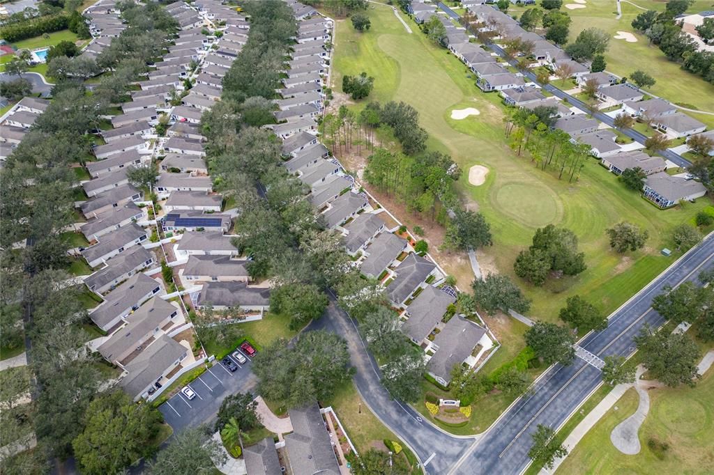 Aerial View with Golf Course