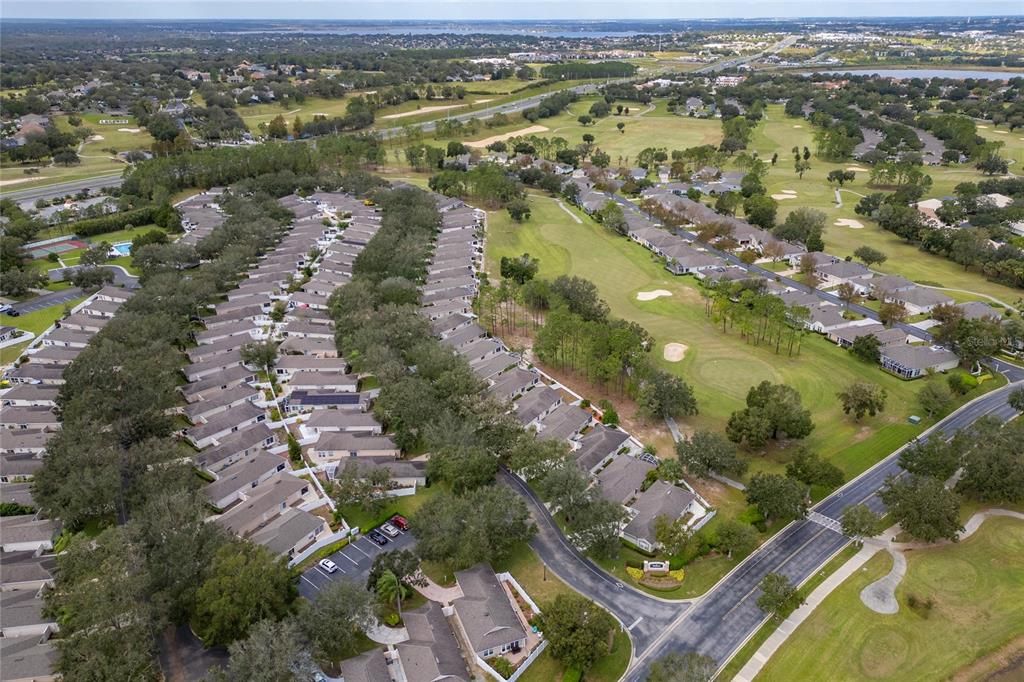 Aerial View with Golf Course