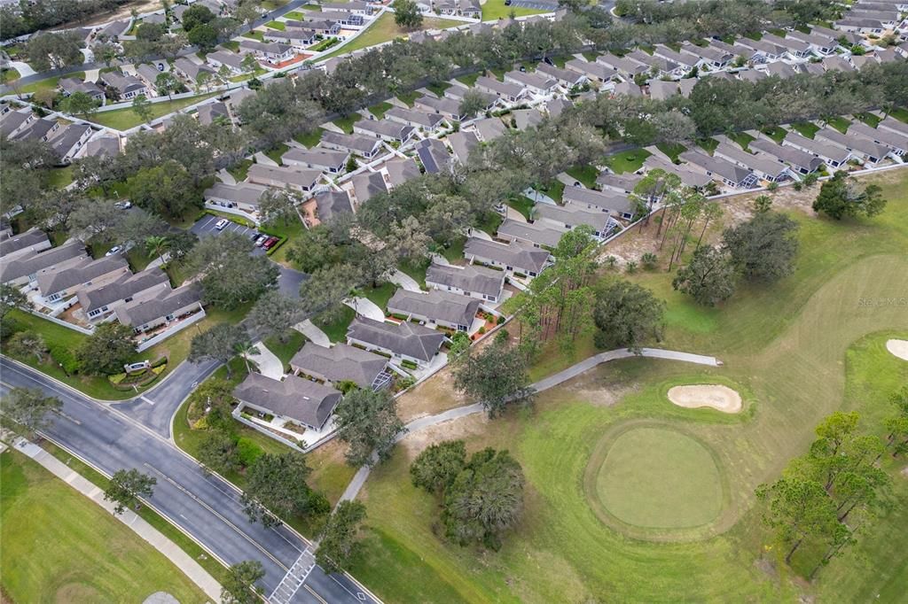 Aerial View with Golf Course