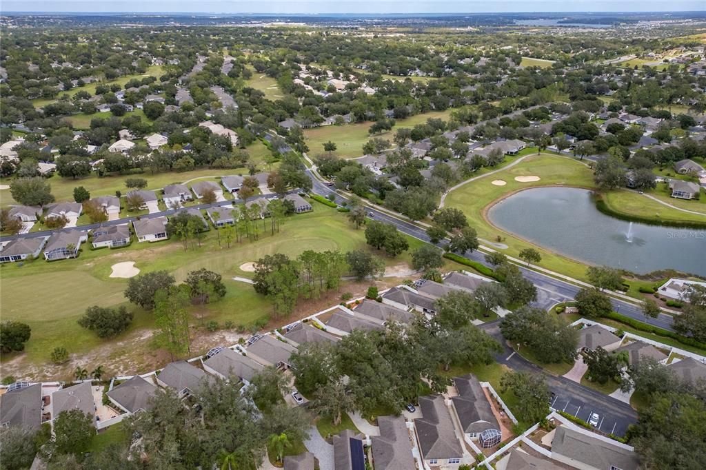 Aerial View with Golf Course