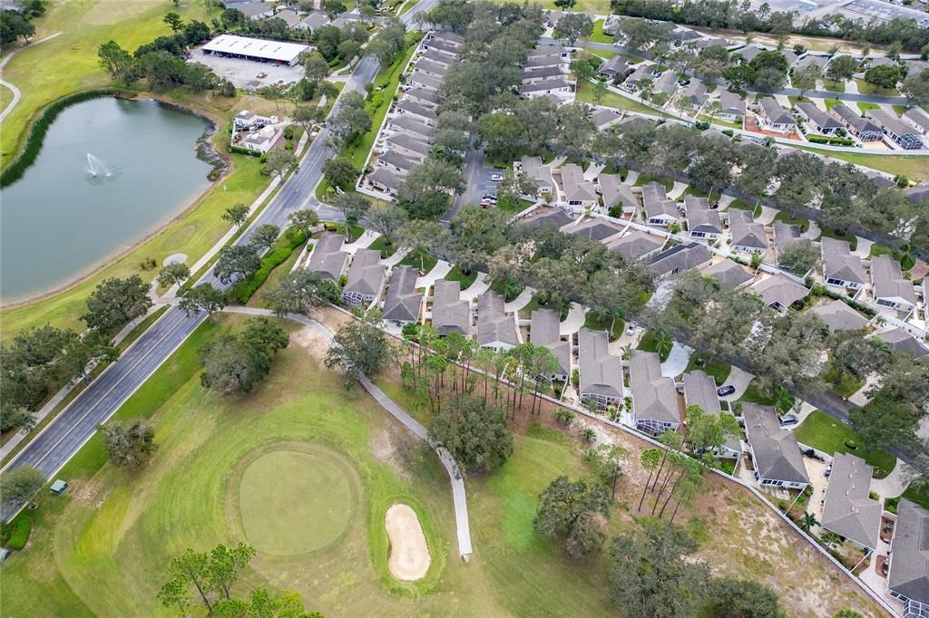 Aerial View with Golf Course