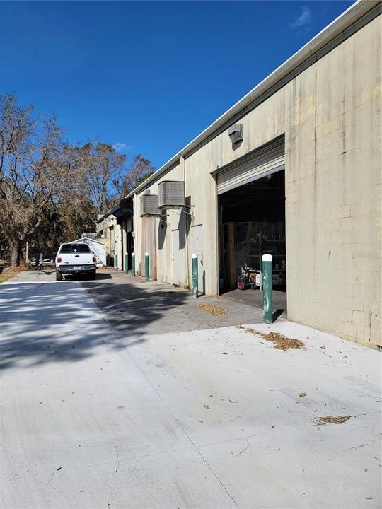 Rear of building - five 12'x12' overhead doors and 5 personal doors