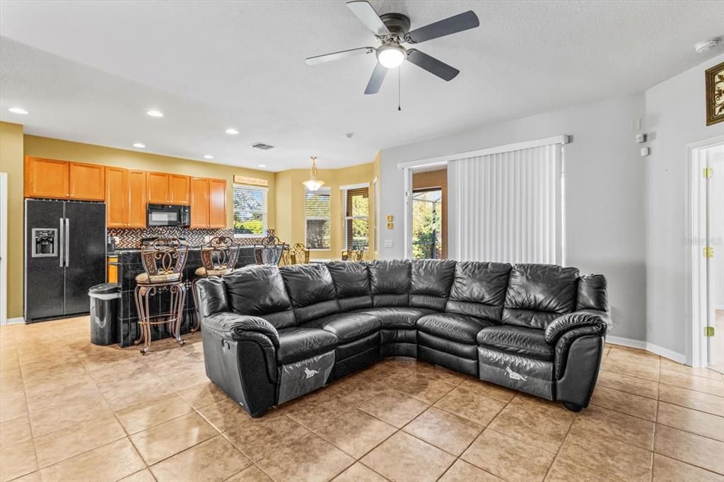 Open Floor Plan Family Room