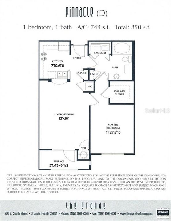 For Sale: $229,999 (1 beds, 1 baths, 744 Square Feet)