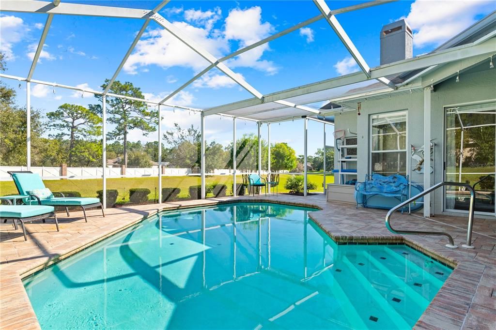 Relax in the Heated Pool