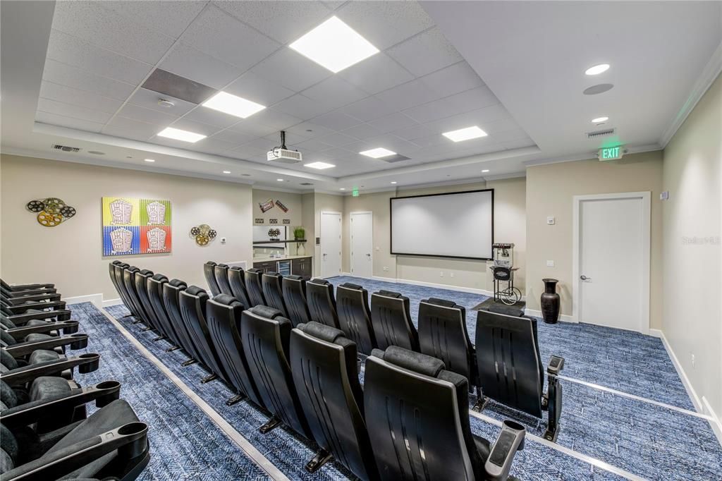 Theater room, enjoy with your guests or a movie matinee event with others in the community