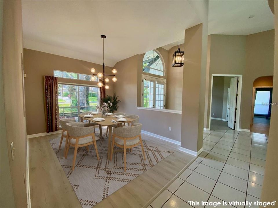 Dining Room with view to front entry