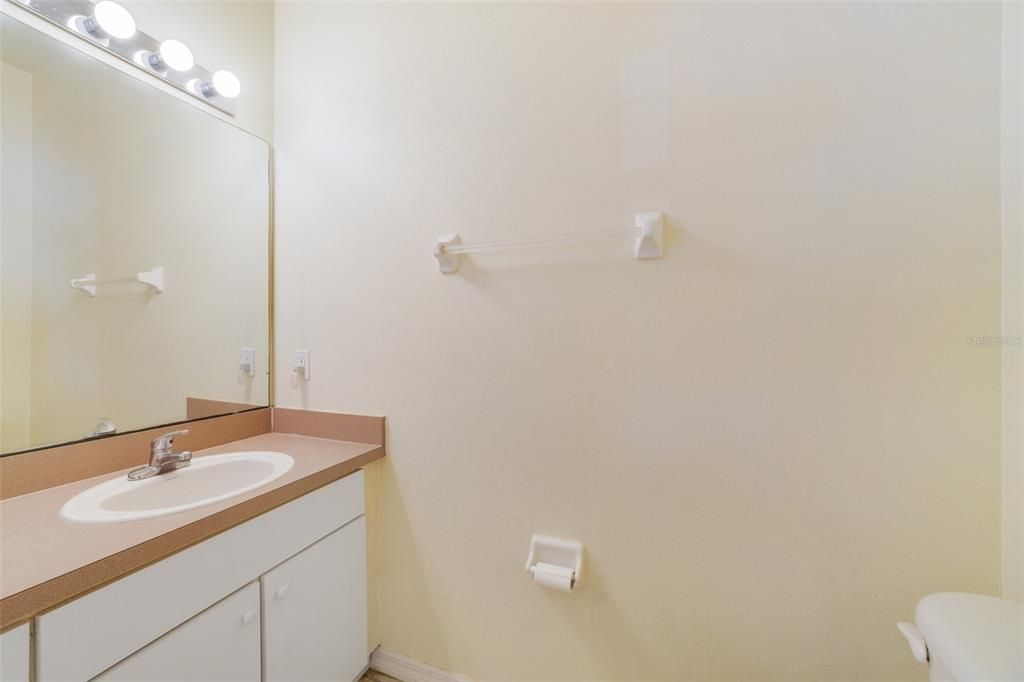 Convenient main floor half bath!