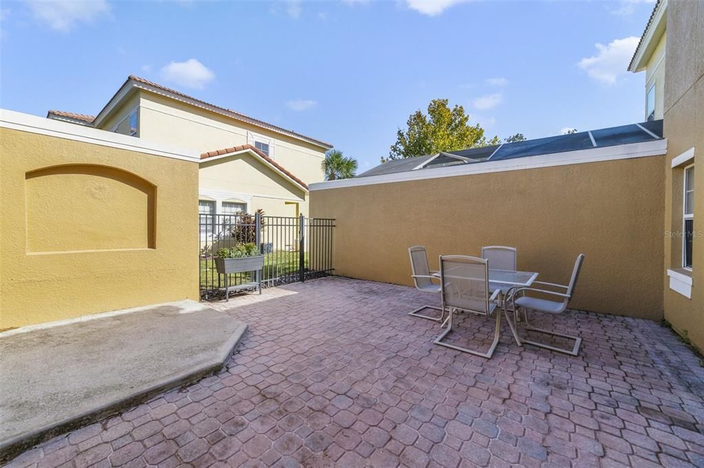 BACK PATIO IS ENCLOSED/FENCED.