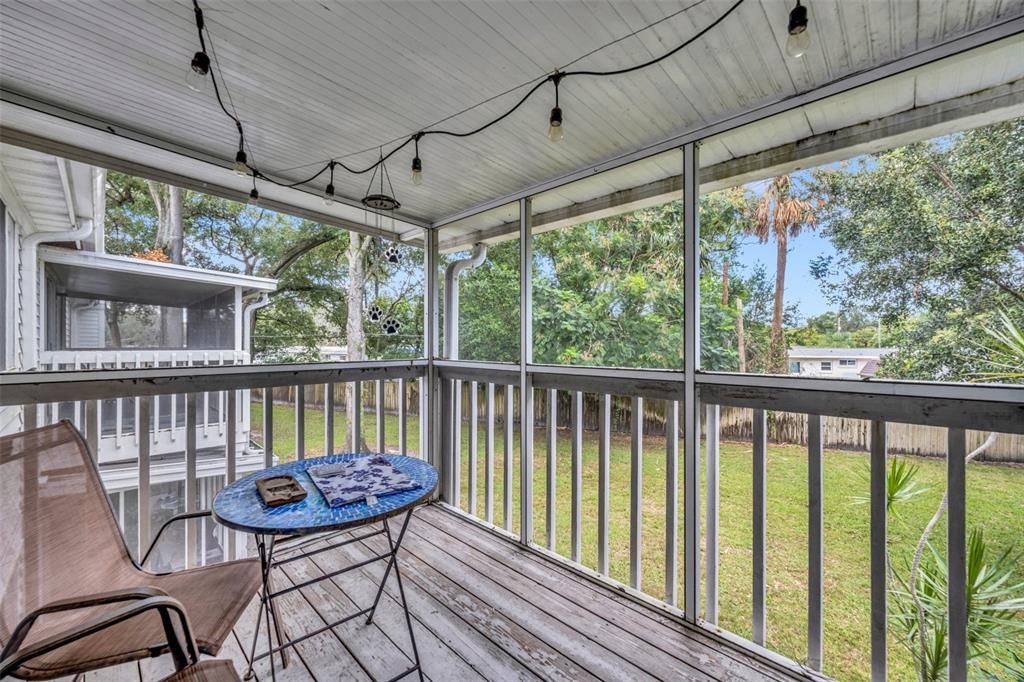 Screened in porch