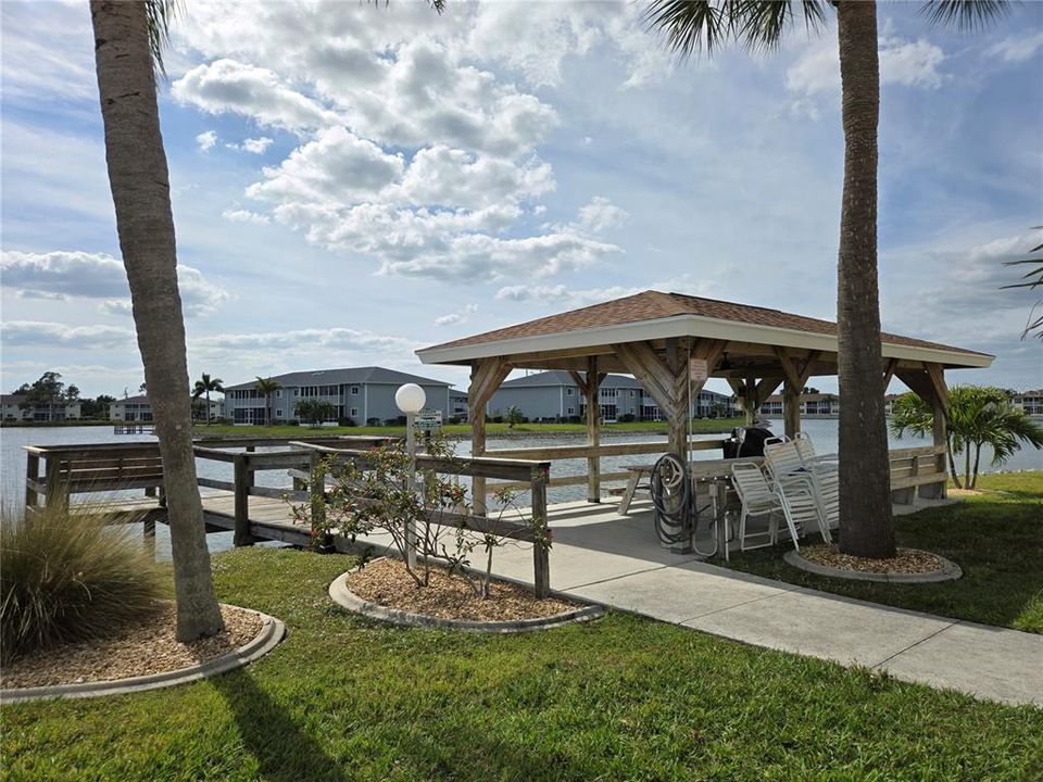 Enjoy BBQs with Friends and Family at the Community Gazebo on the Lake