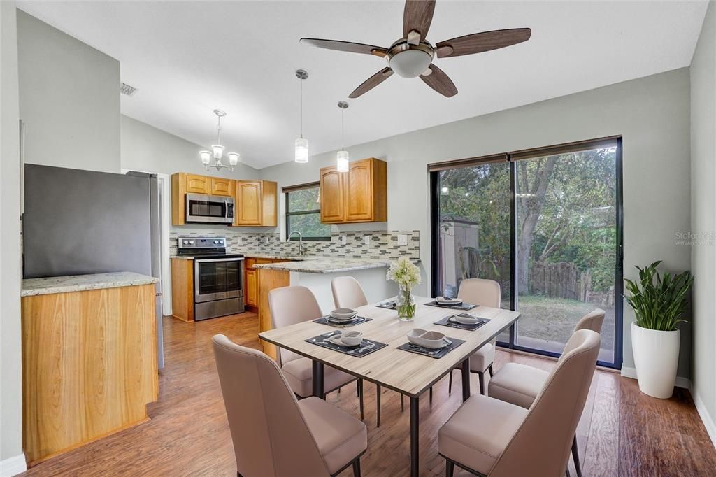 Virtually Staged Dining room