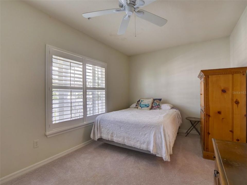 Bedroom #3 with Balcony View & Full Bath