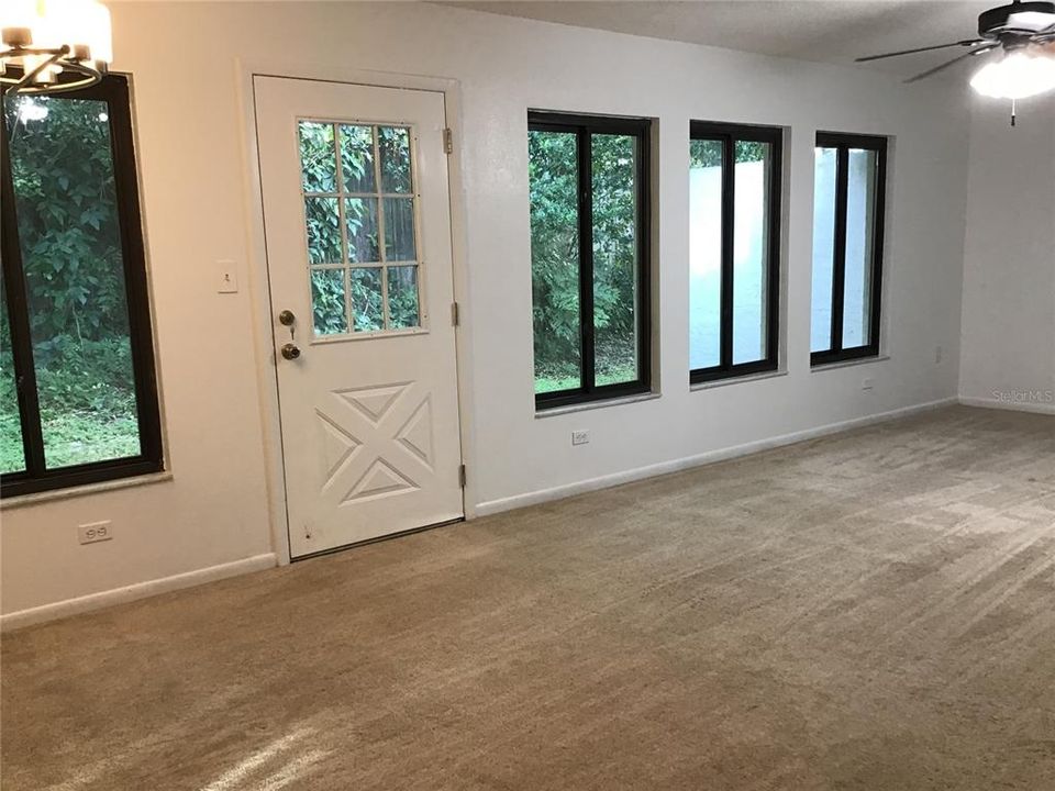 Living area view from the foyer