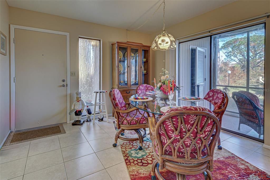 DINING SPACE - PLEASANT VIEWS TO THE OUTDOORS