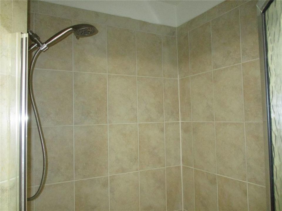 Tile shower interior