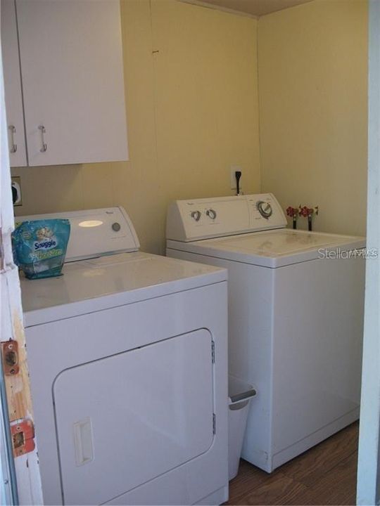 laundry area downstairs