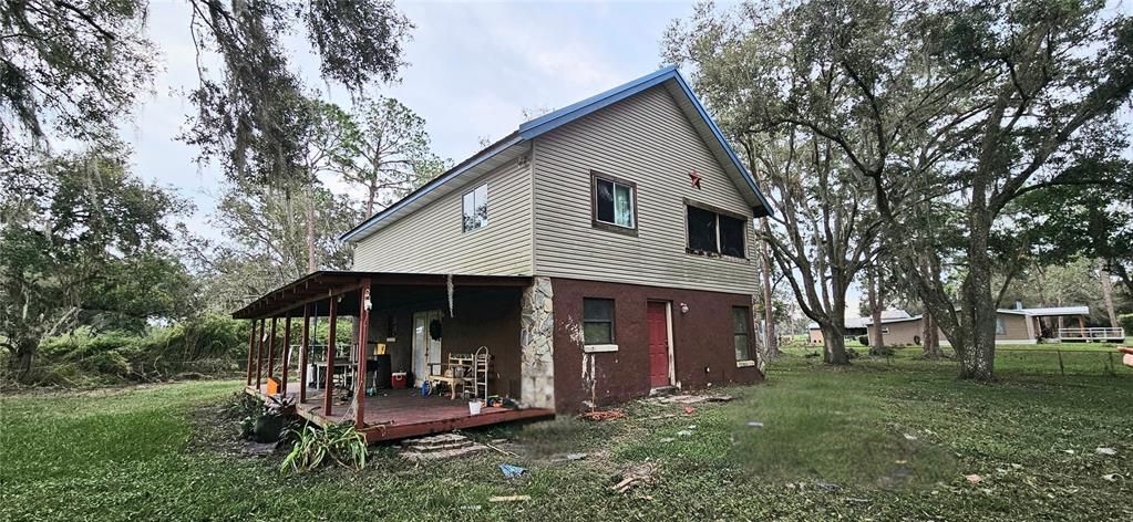 Front view with side porch