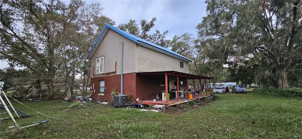 Rear view with side porch