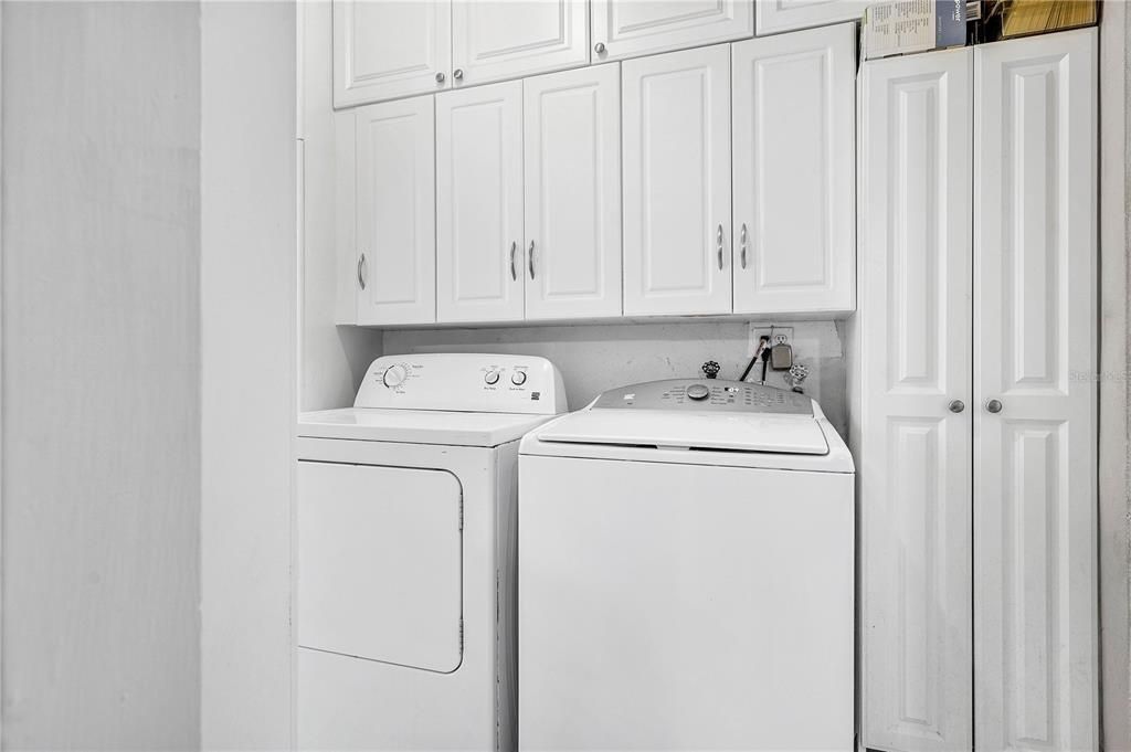 Laundry room with washer and dryer