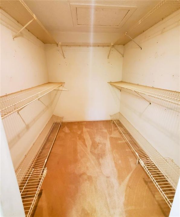 Large walk in closet