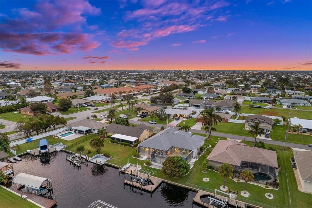 Twilight Aerial View