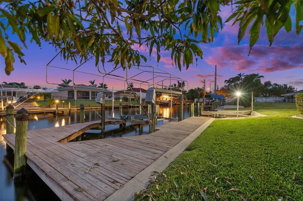 Twilight Boat Dock