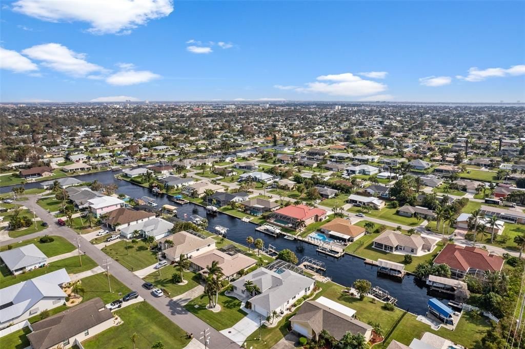 Arial View of the Gulf Access Canal