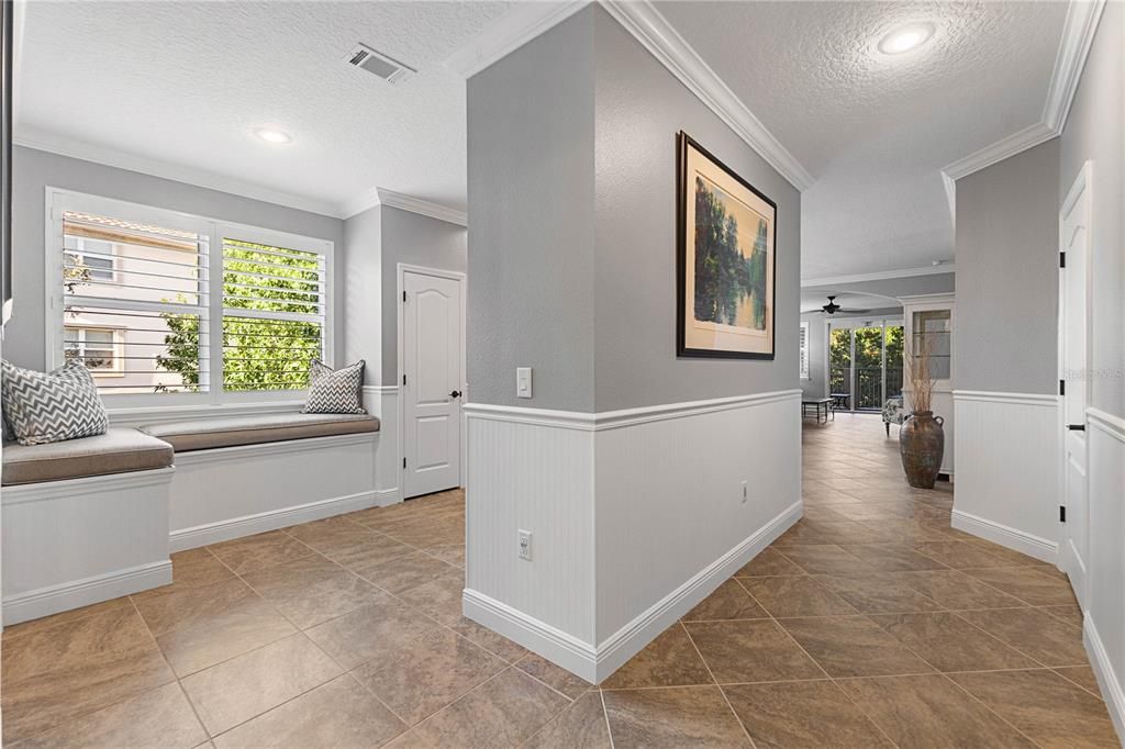 View of Hallway & Kitchen Nook from Foyer