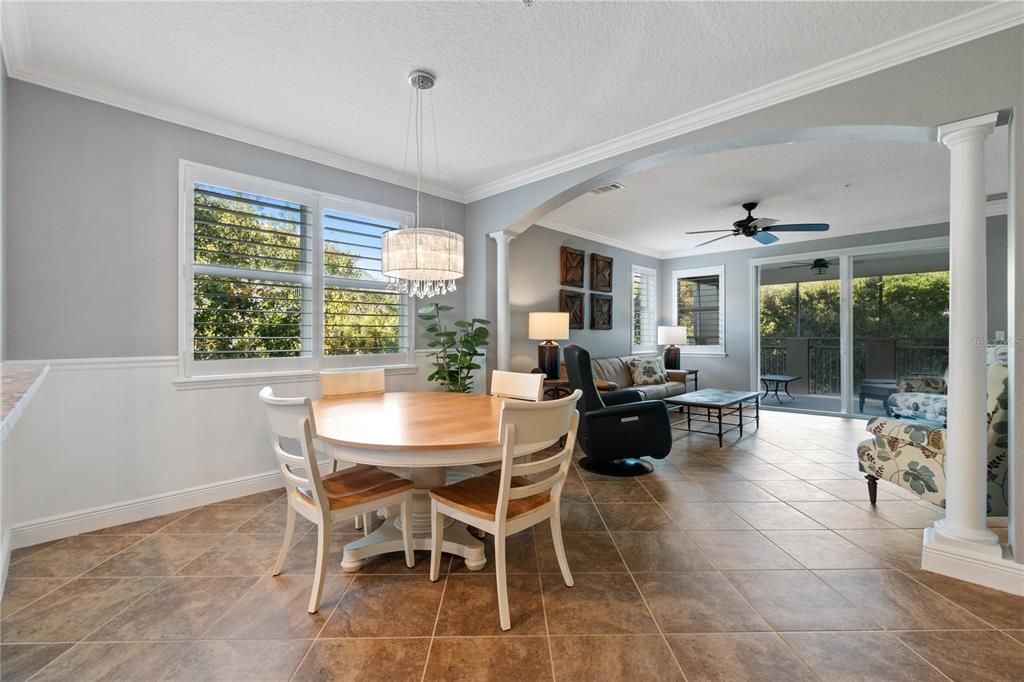 View to Dining Room & Living Room