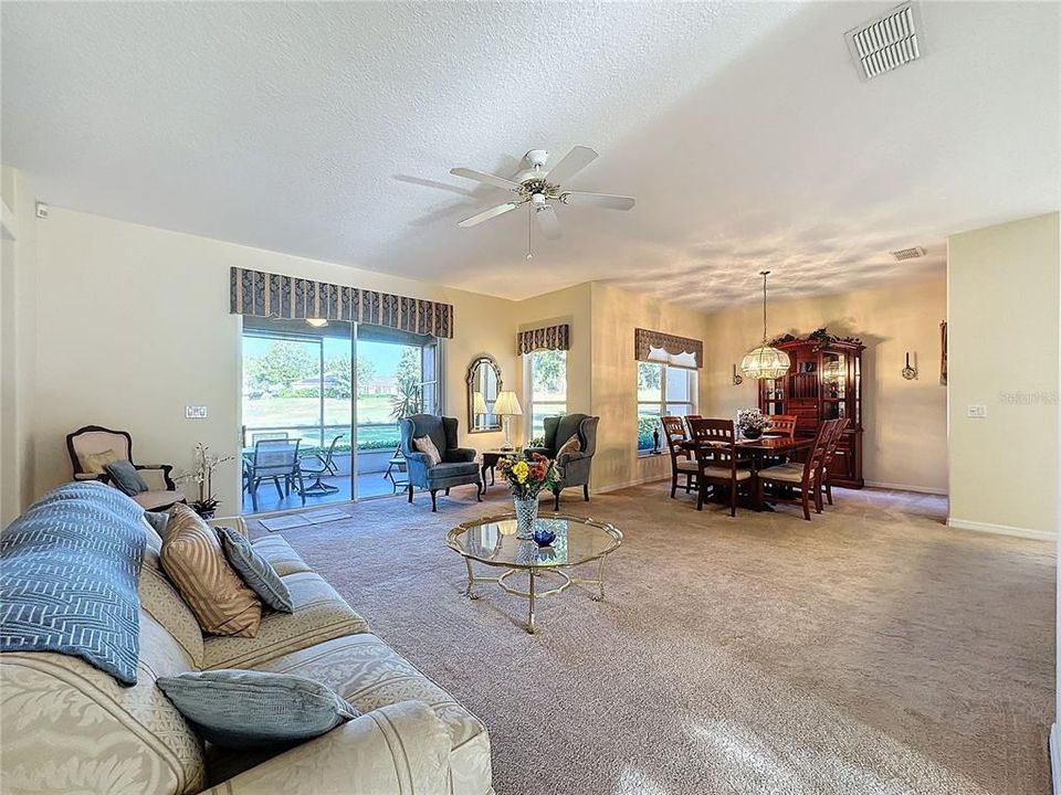 Great room  and Dining room area