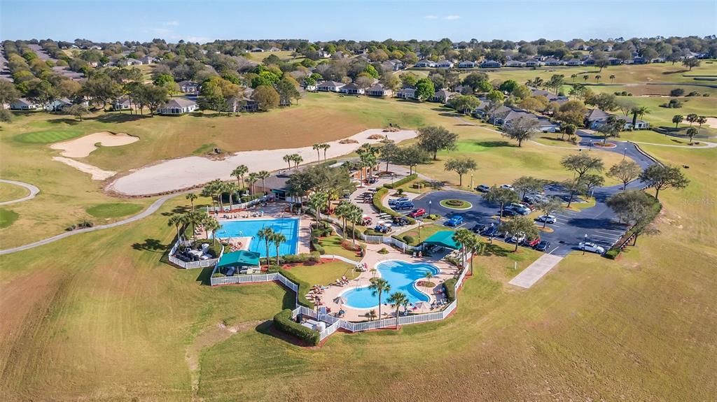 North Spa pools and small clubhouse